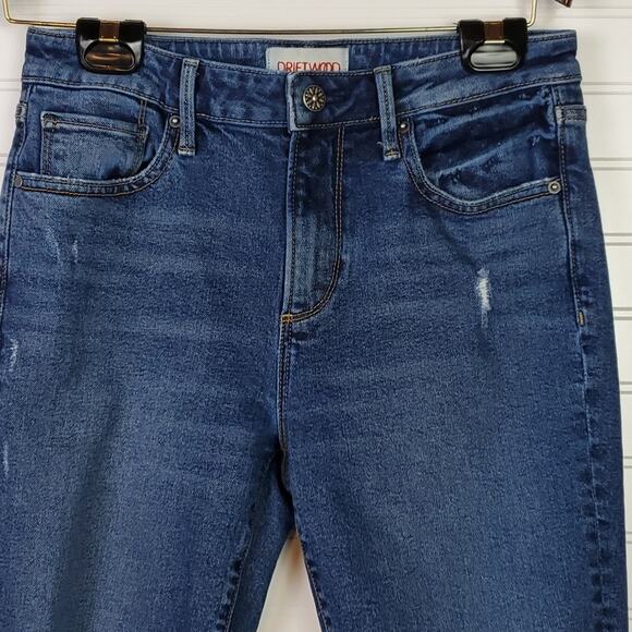 Driftwood SZ 26 Gizelle Women's Distressed Denim Jeans - Picture 3 of 7